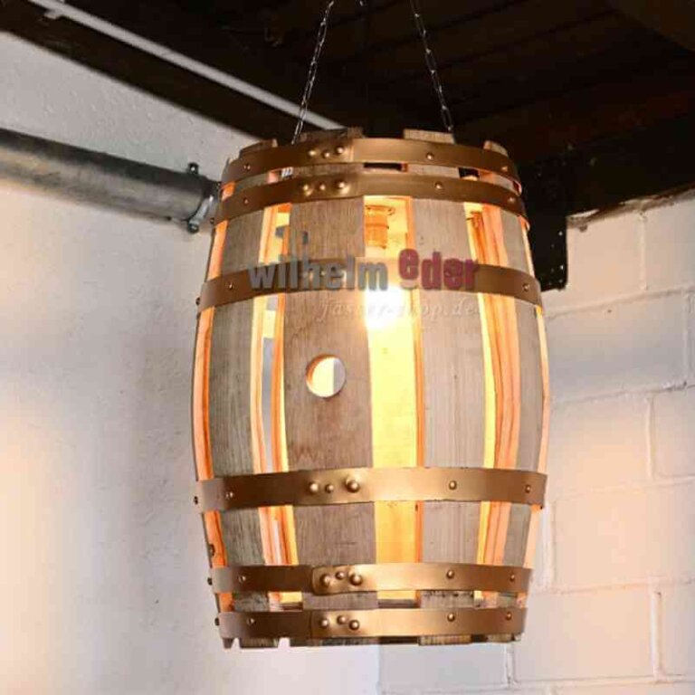 Lampenschirm aus Whiskyfass